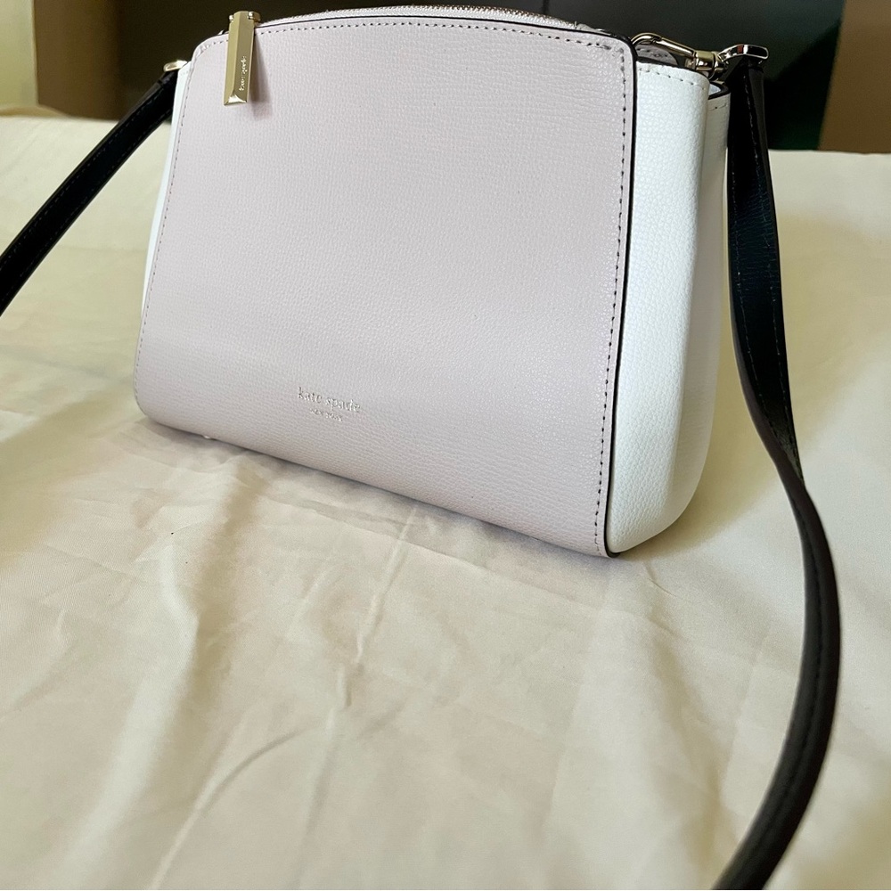 Kate Spade Taupe and White Crossbody Bag NWOT - Picture 12 of 13